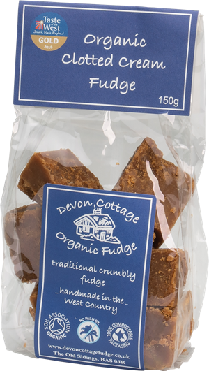 DEVON COTTAGE CLOTTED CREAM FUDGE 150G