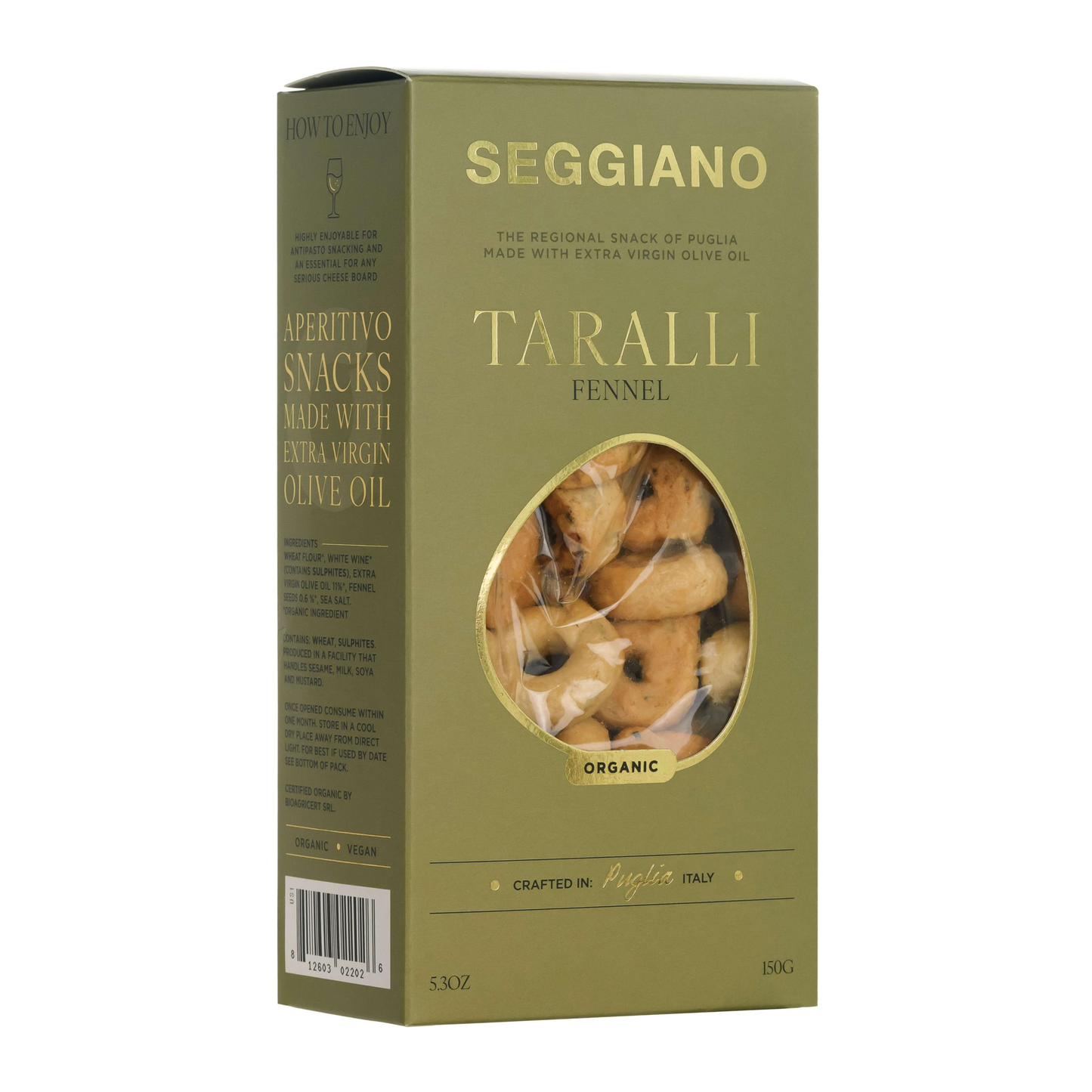 SEGGIANO TARALLI FENNEL 150G
