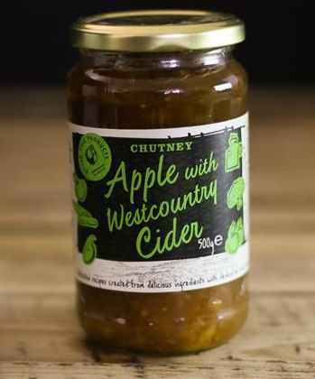 OTTERVALE CHUTNEY 500G APPLE WITH WESTCOUNTRY CIDE