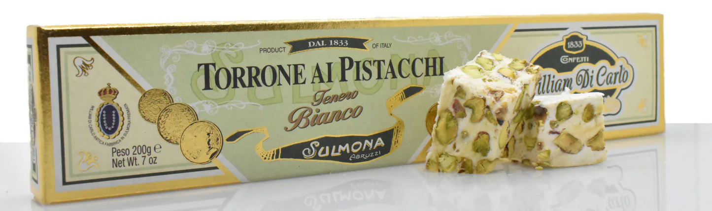 SULMONA TORRONE AL PISTACCHI 200G
