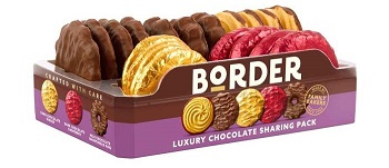 BORDER BISCUITS LUXURY CHOCOLATE SHARING 365G