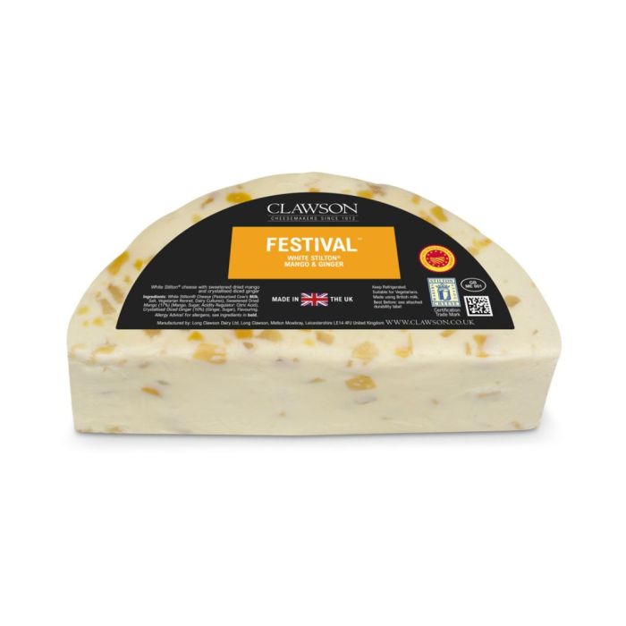 WHITE STILTON WITH MANGO AND GINGER