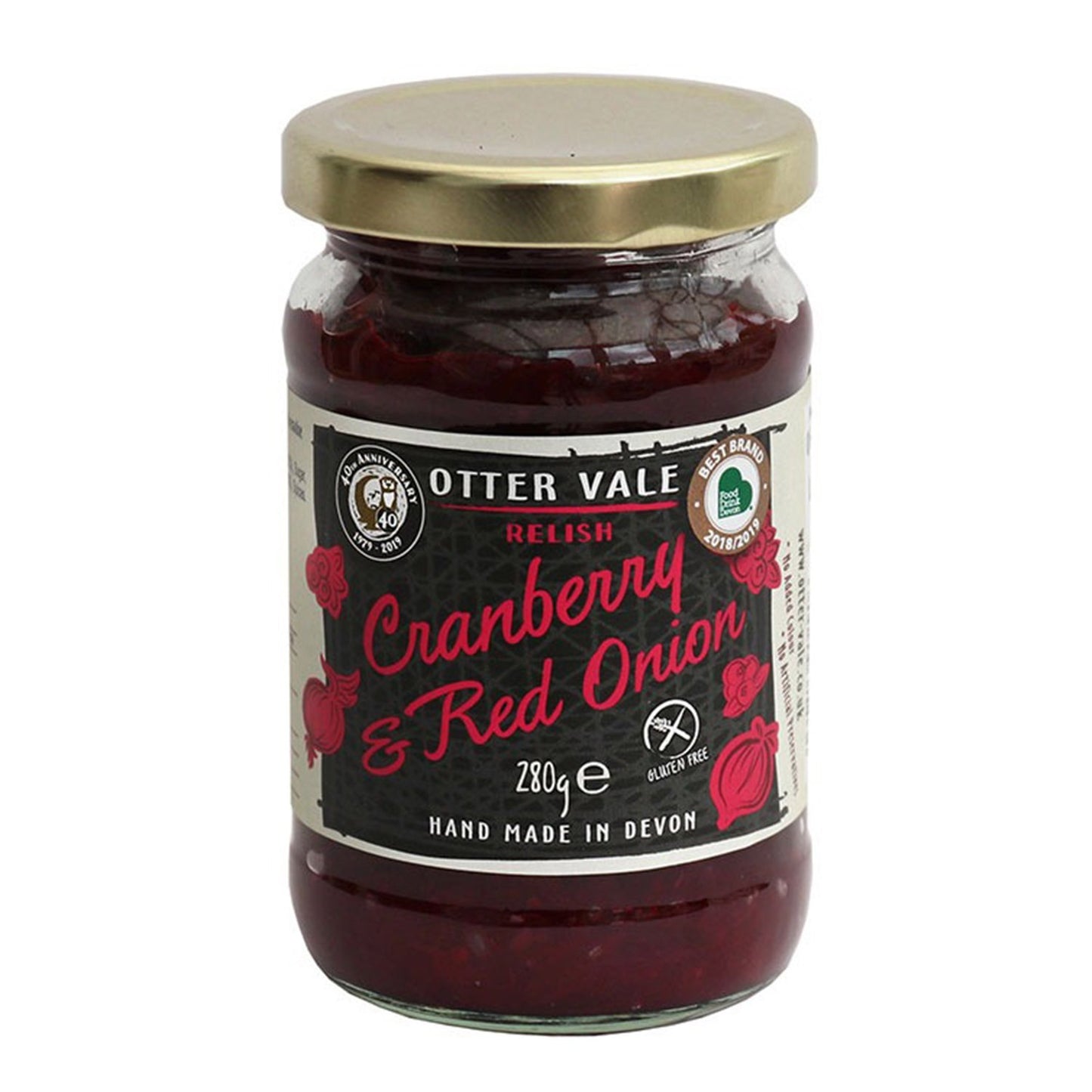 OTTERVALE RELISH CRANBERRY RED ONION 290G