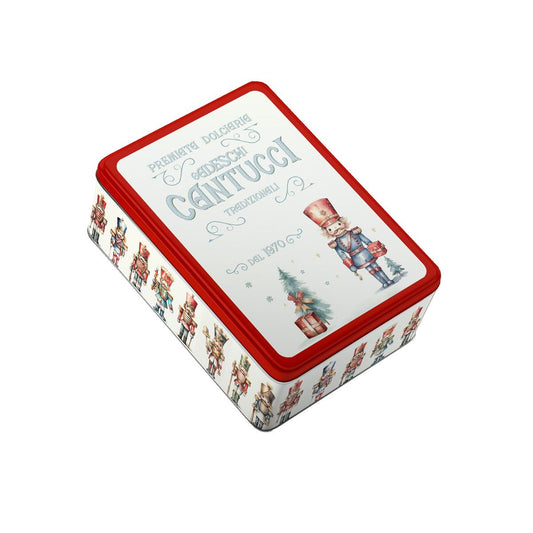 GADESCHI RED NUTCRACKER TIN WITH CANTUCCI