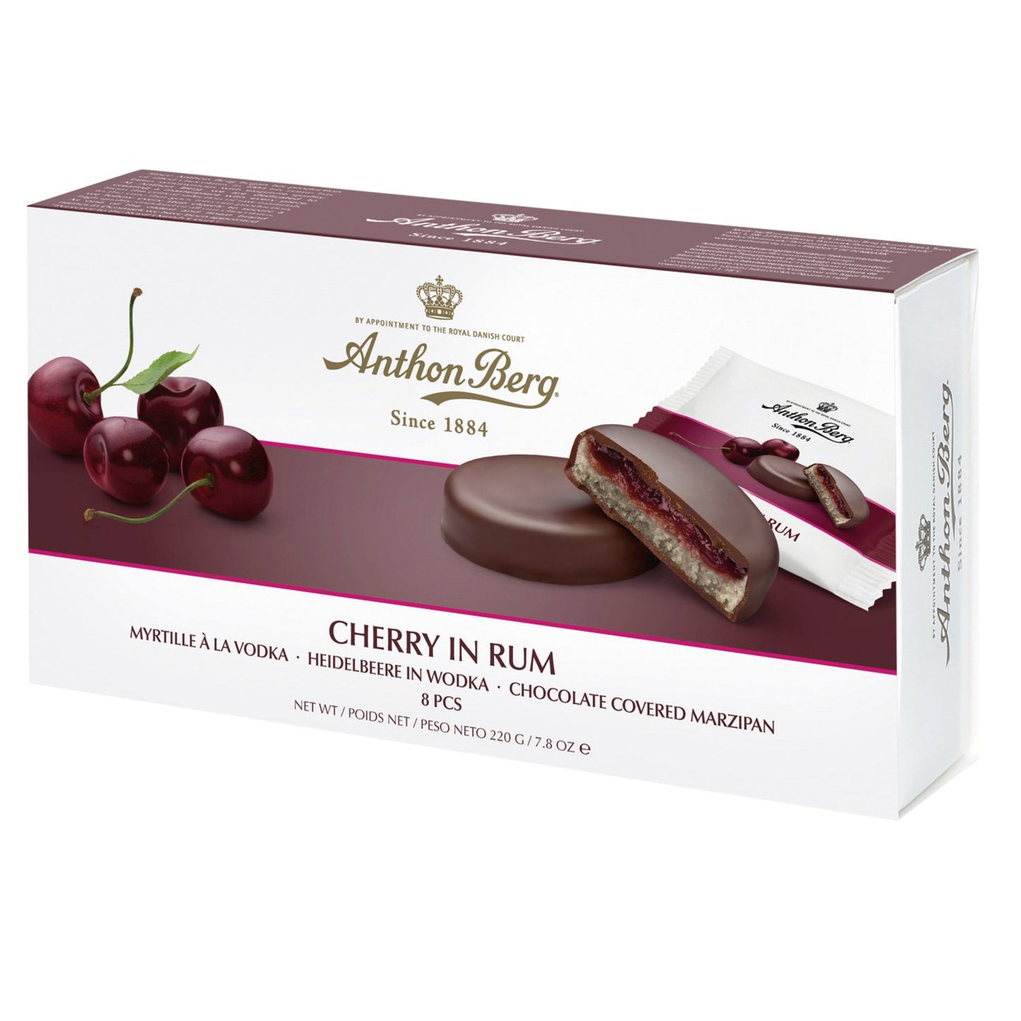 ANTHON BERG CHERRY RUM MARZIPAN 220G