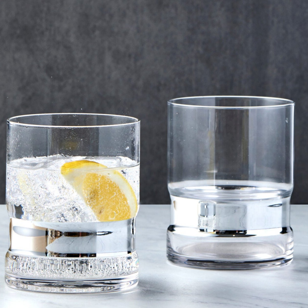 ANTON STUDIO SOHO GLASSES 2 PC IN SILVER