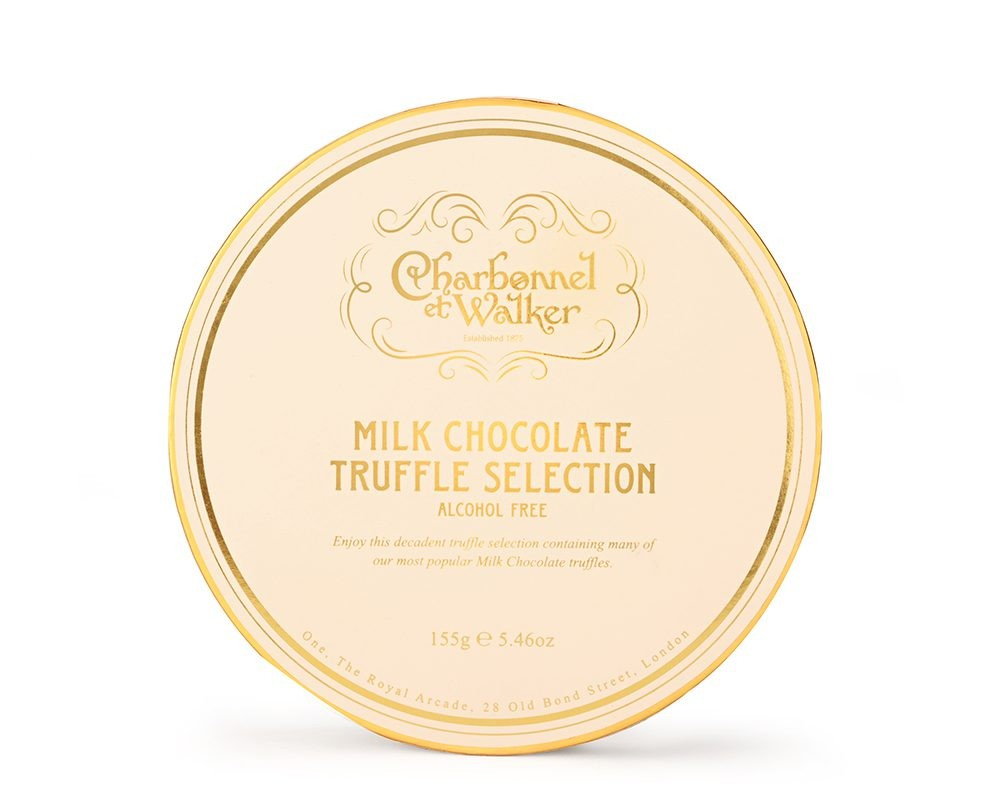 CHARBONNEL ET WALKER MILK CHOCOLATE TRUFFLE SELECTION ALCOHOL FREE 145G