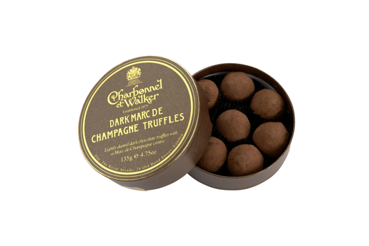 CHARBONNEL ET WALKER DARK MARC DE CHAMPAGNE TRUFFLES 135G