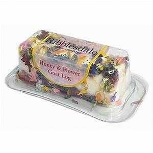 RIBBLESDALE GOATS CHEESE LOG HONEY & FLOWER 100G
