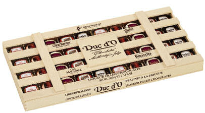 DUC D`O LIQUEURS WOODEN BOX 500G