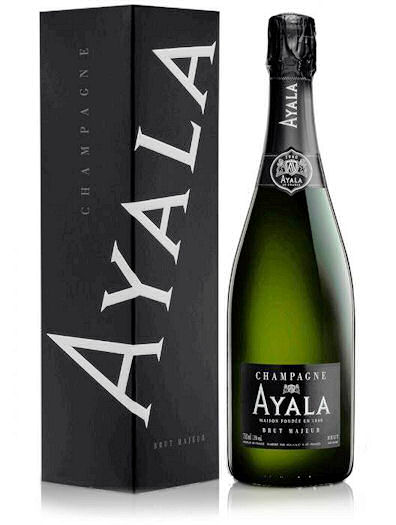 AYALA BRUT MAJEUR CHAMPAGNE JEROBOAM IN BLACK WOODEN GIFTBOX 75CL 12%