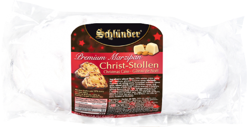 SCHLUNDER MARZIPAN STOLLEN 500G CELLO